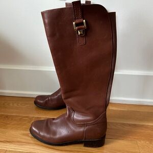 Blondo AquaProtect Brown Leather Riding Boots